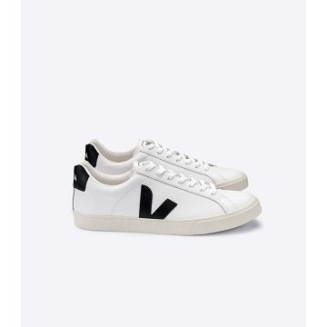 Veja ESPLAR LEATHER Men's Sneakers White/Black | NZ 306LIS